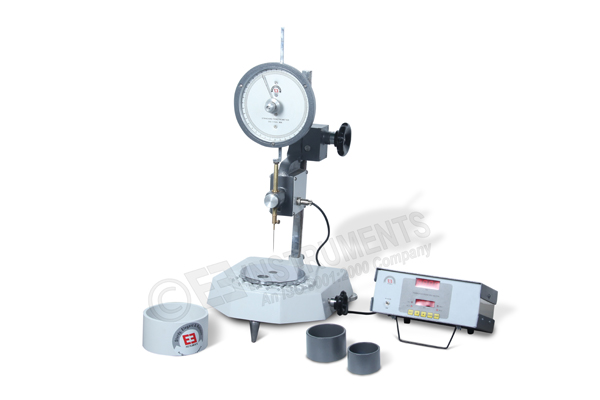 STANDARD PENETROMETER FOR SOAP - AUTOMATIC DIGITAL TIMER - WITH GEARED HEIGHT ADJUSTMENT & DIAL GAUGE